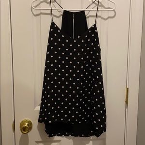 Express polka dot cami / tank, size M